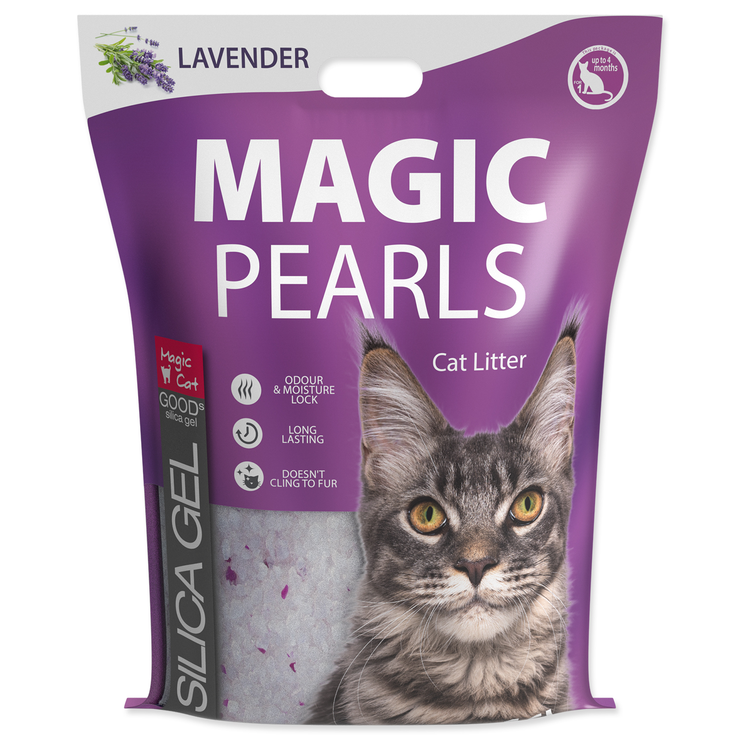 Kočkolit MAGIC PEARLS Lavender, 16 l