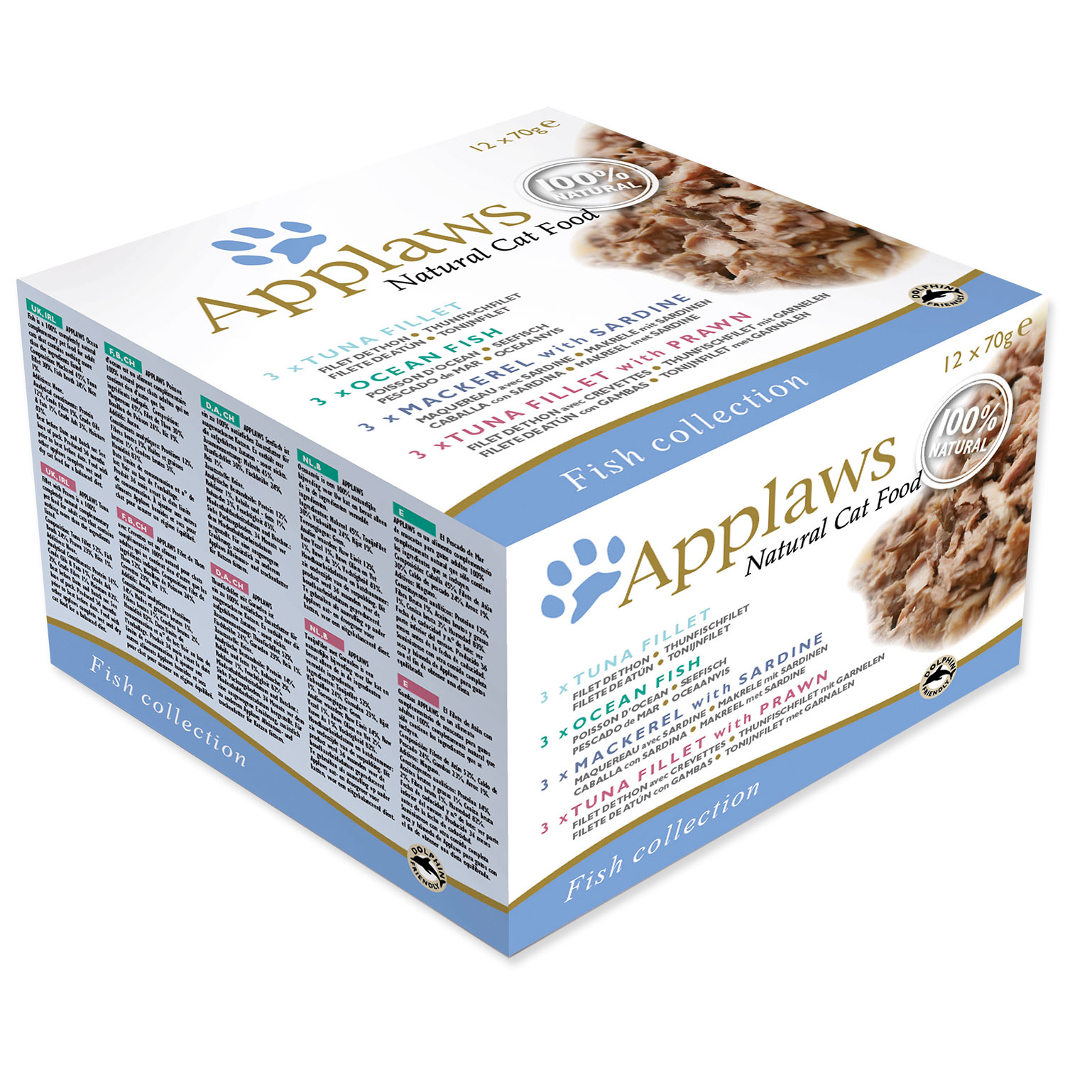Konzervy APPLAWS Cat Fish Selection multipack, 840 g