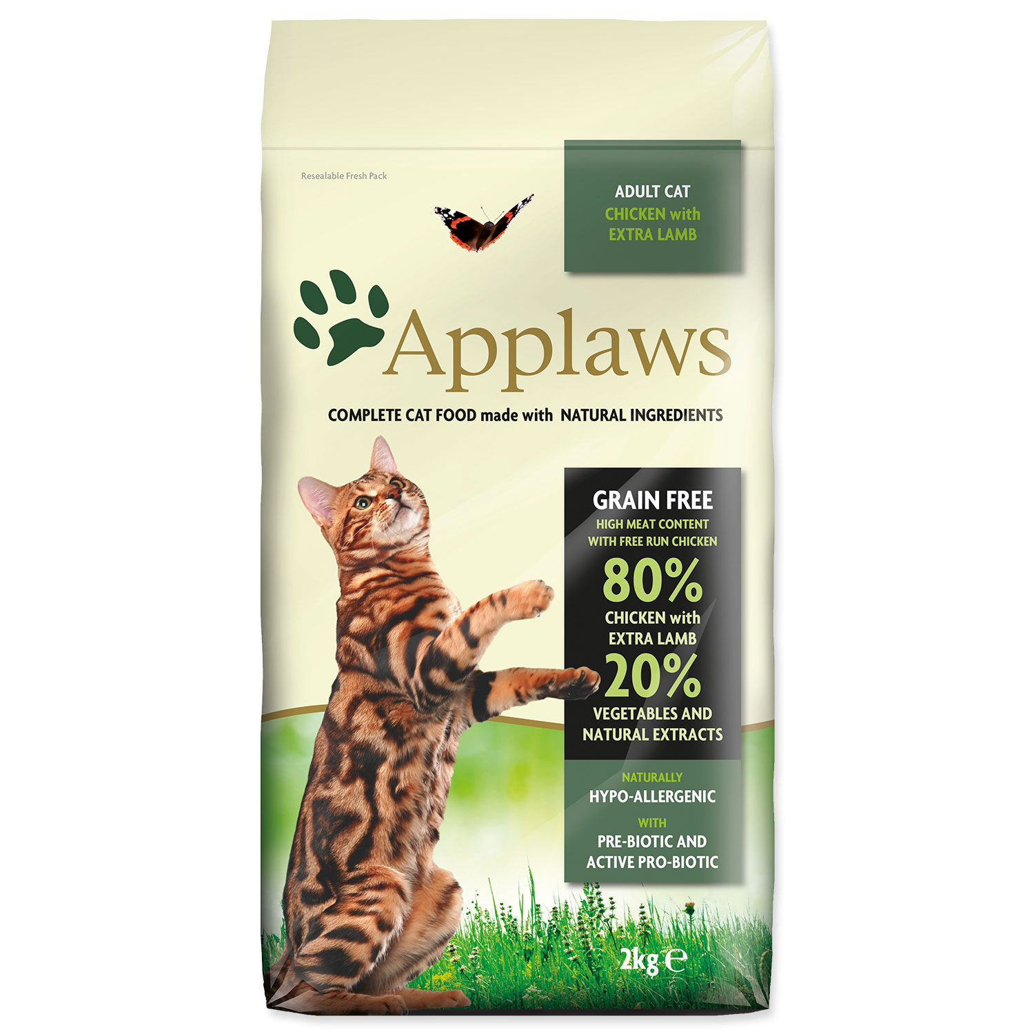 APPLAWS Dry Cat Chicken with Lamb, 2 kg
