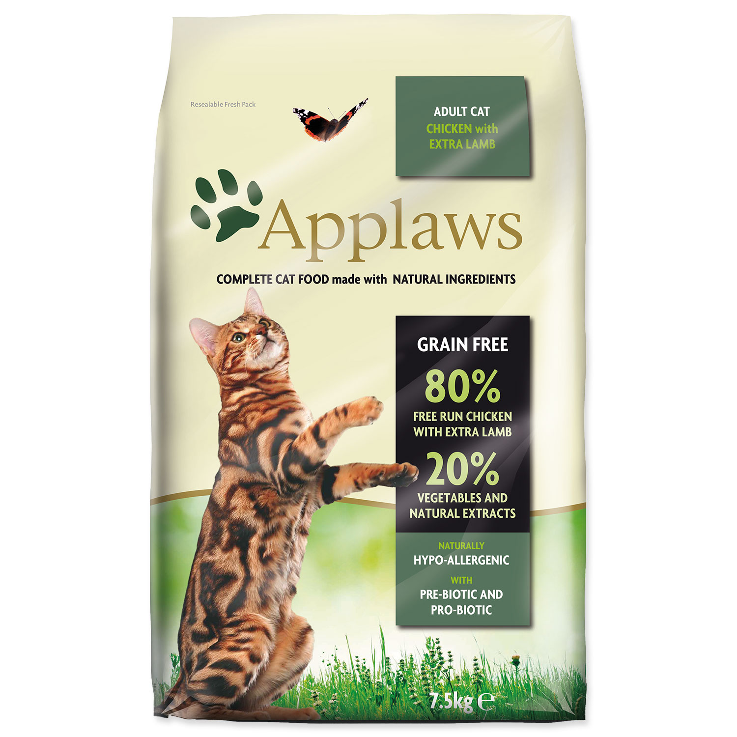 APPLAWS Dry Cat Chicken with Lamb 7,5 kg