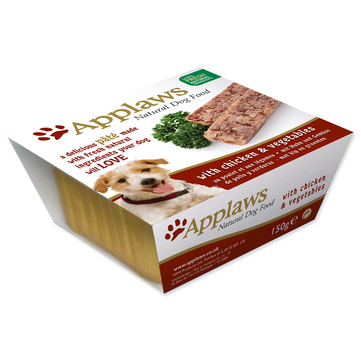 Paštika APPLAWS Dog Pate with Chicken & Vegetables