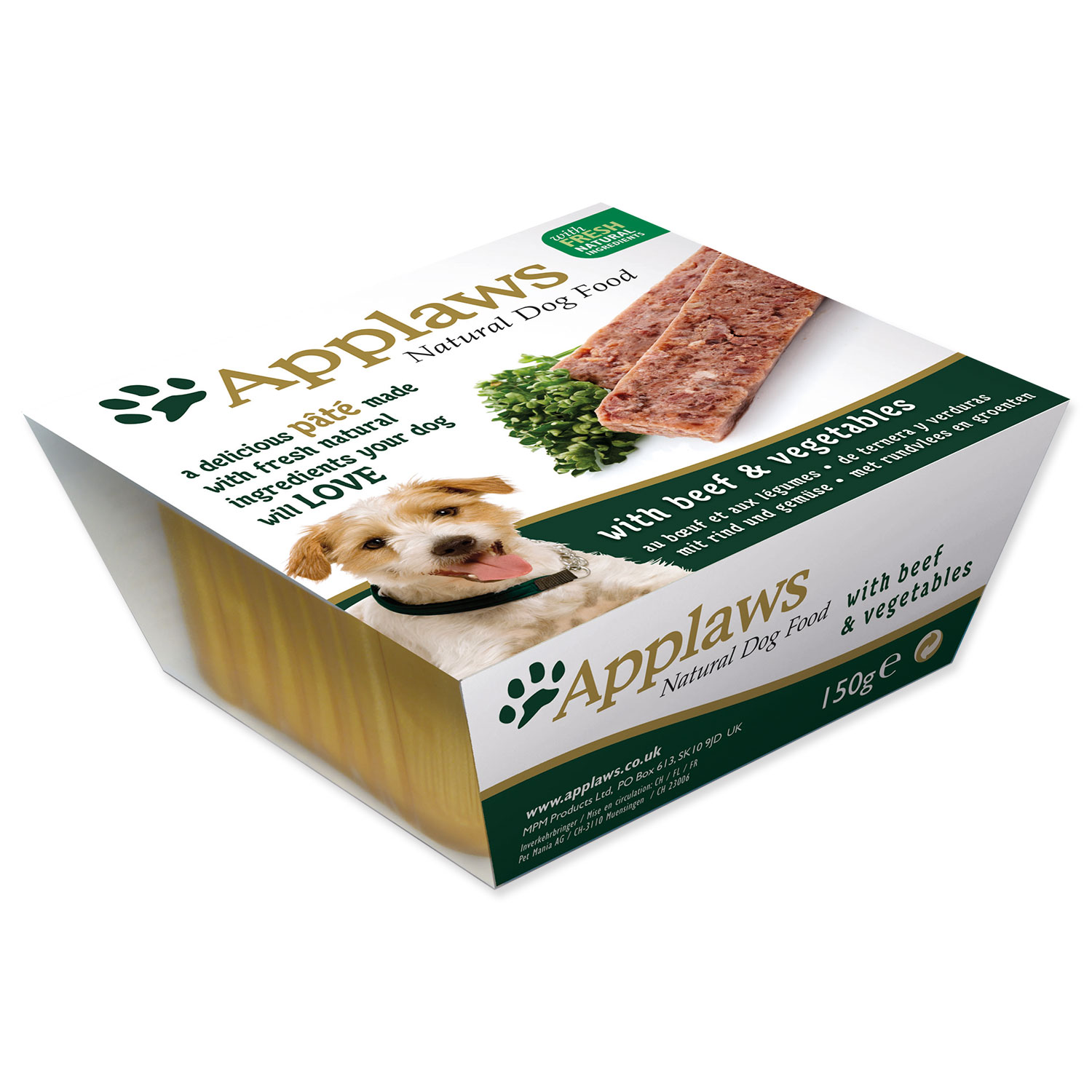 Paštika APPLAWS Dog Pate with Beef & Vegetables