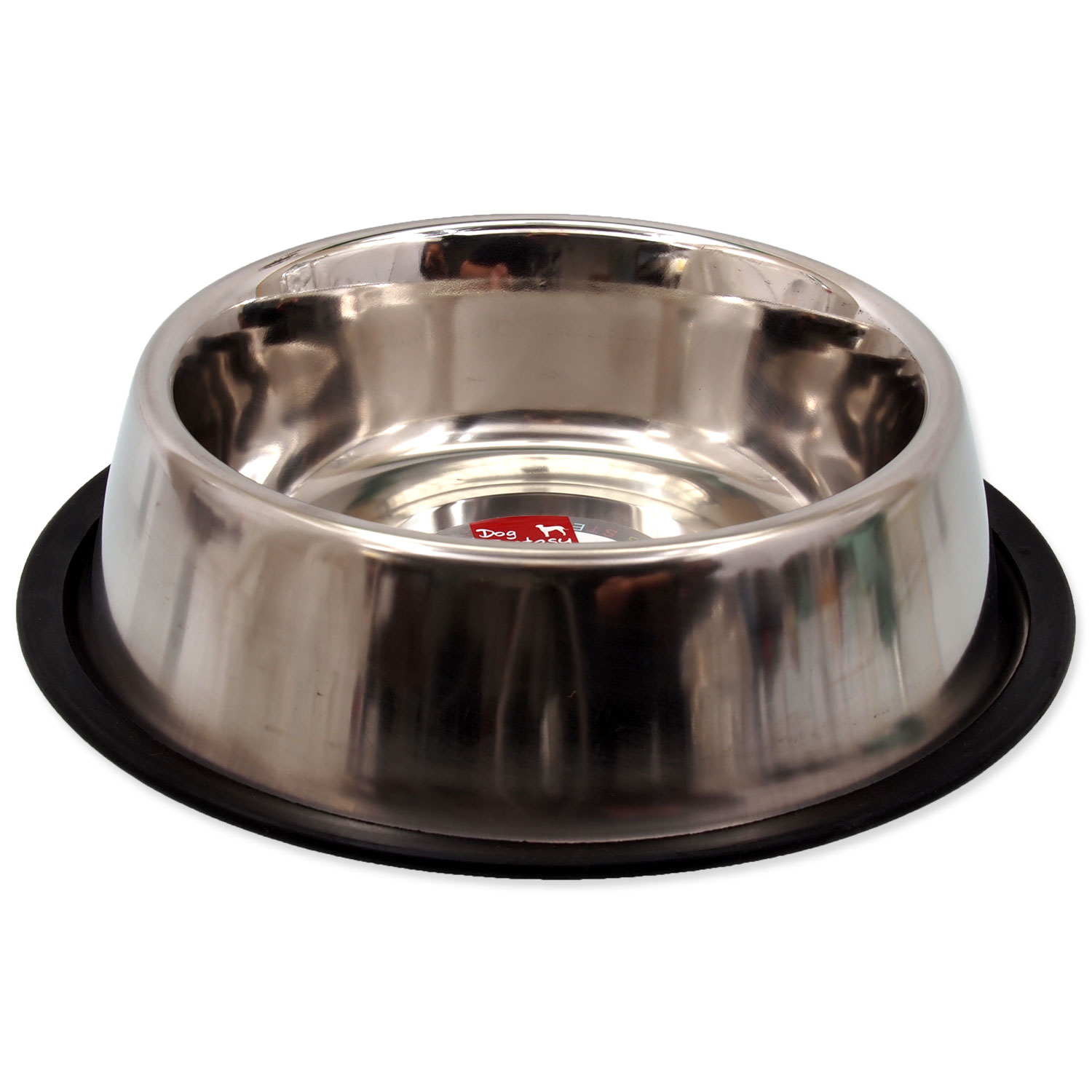 Miska DOG FANTASY nerezová s gumou 25,8 cm, 1000 ml