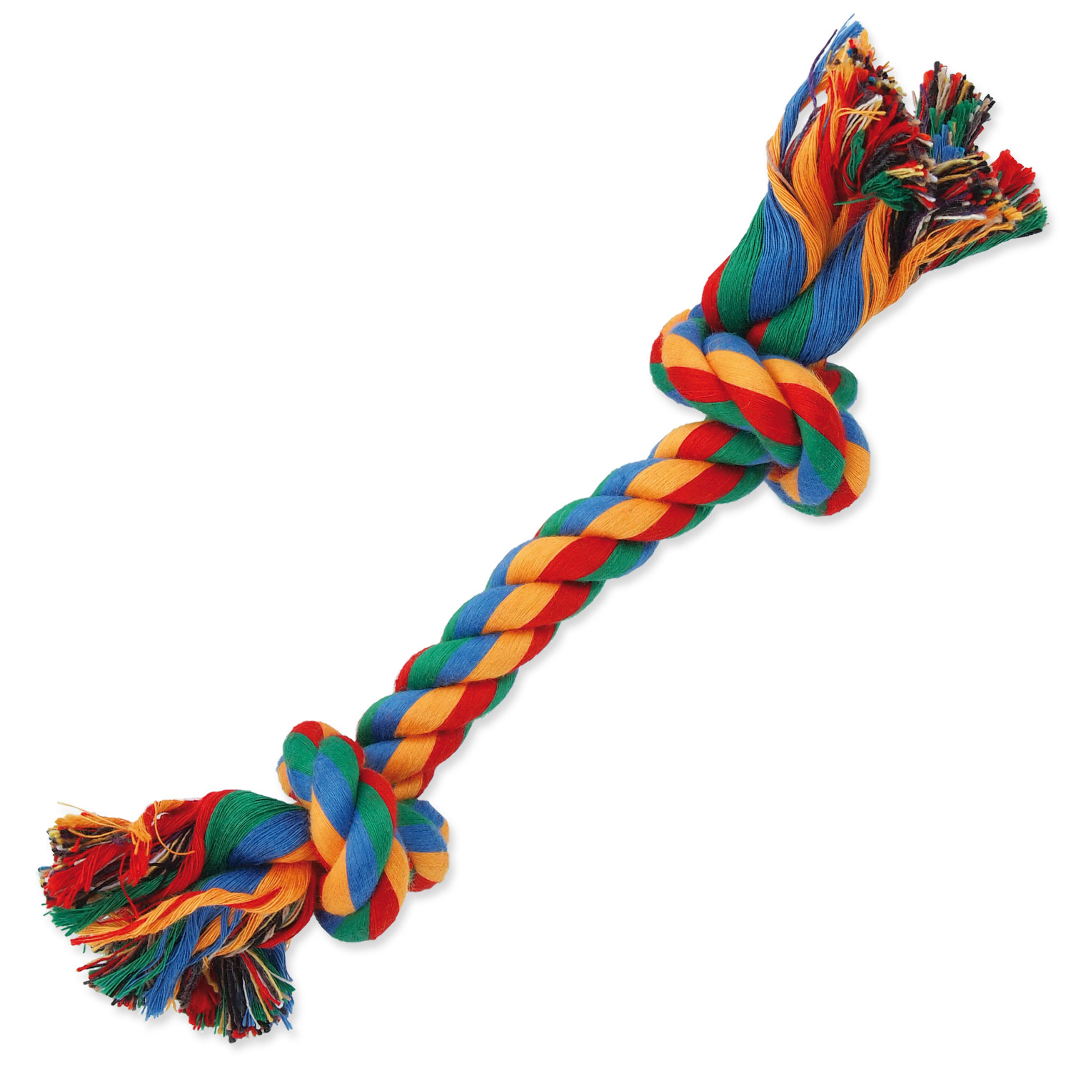 Uzel DOG FANTASY bavlněný barevný 2 knoty 20 cm, 1 ks