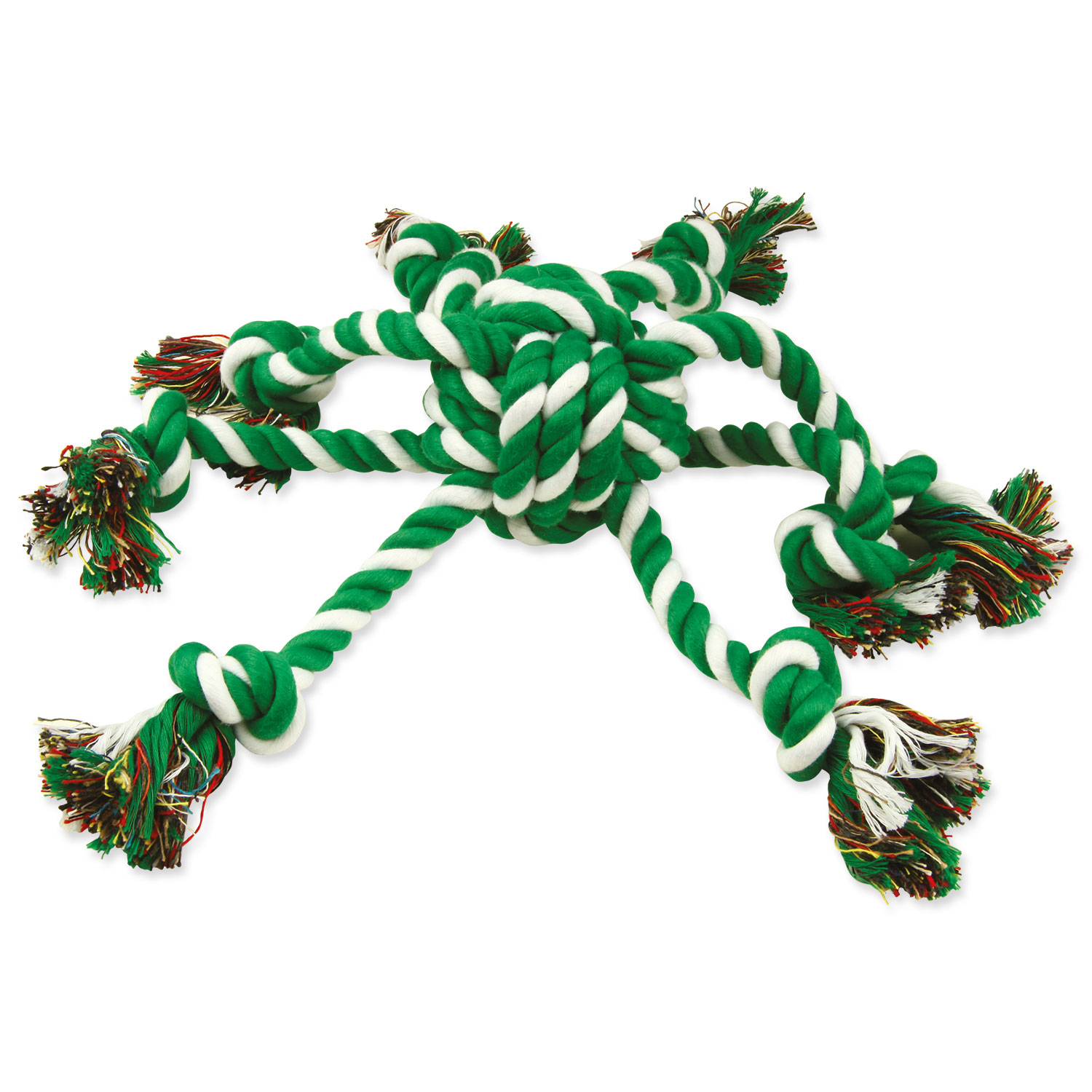 Přetahovadlo DOG FANTASY chobotnice zeleno-bílá, 45 cm