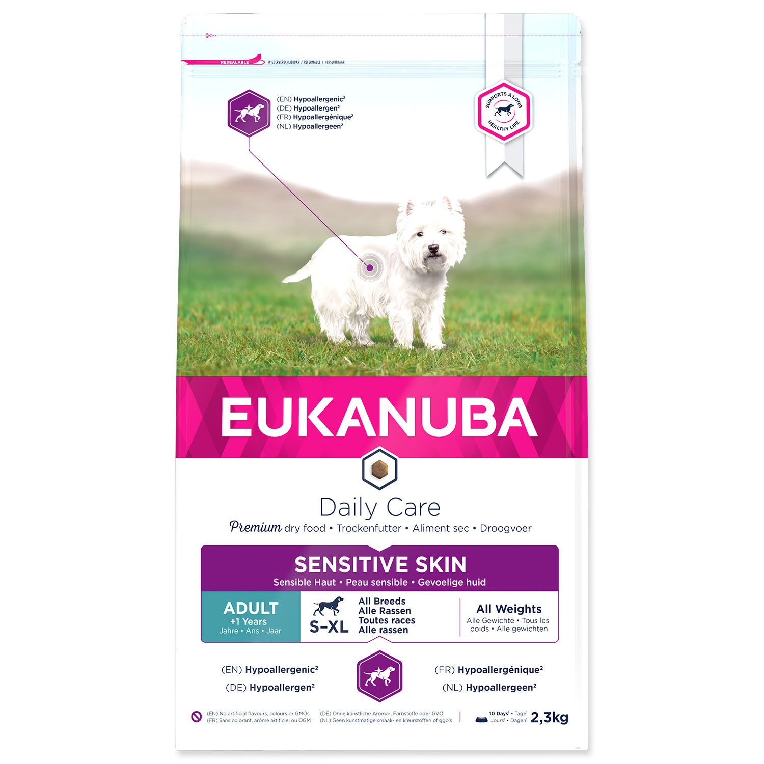EUKANUBA Daily Care Sensitive Skin 2,3 kg