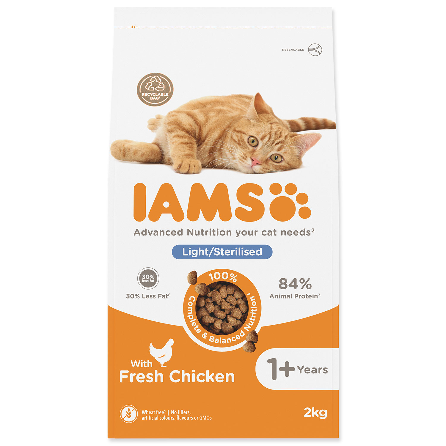 IAMS for Vitality Weight Control Cat Food with Fresh Chicken