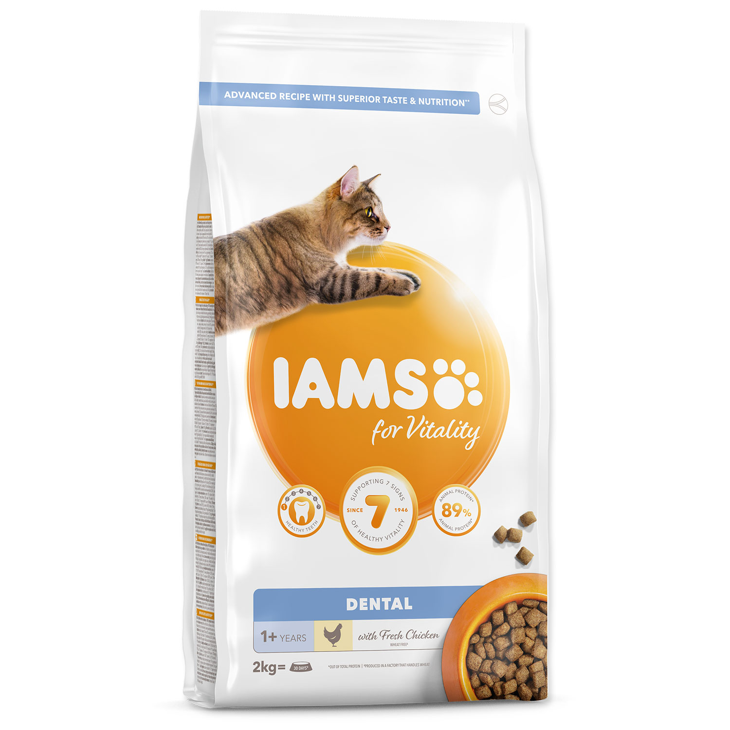 IAMS for Vitality Dental Cat Food with Fresh Chicken