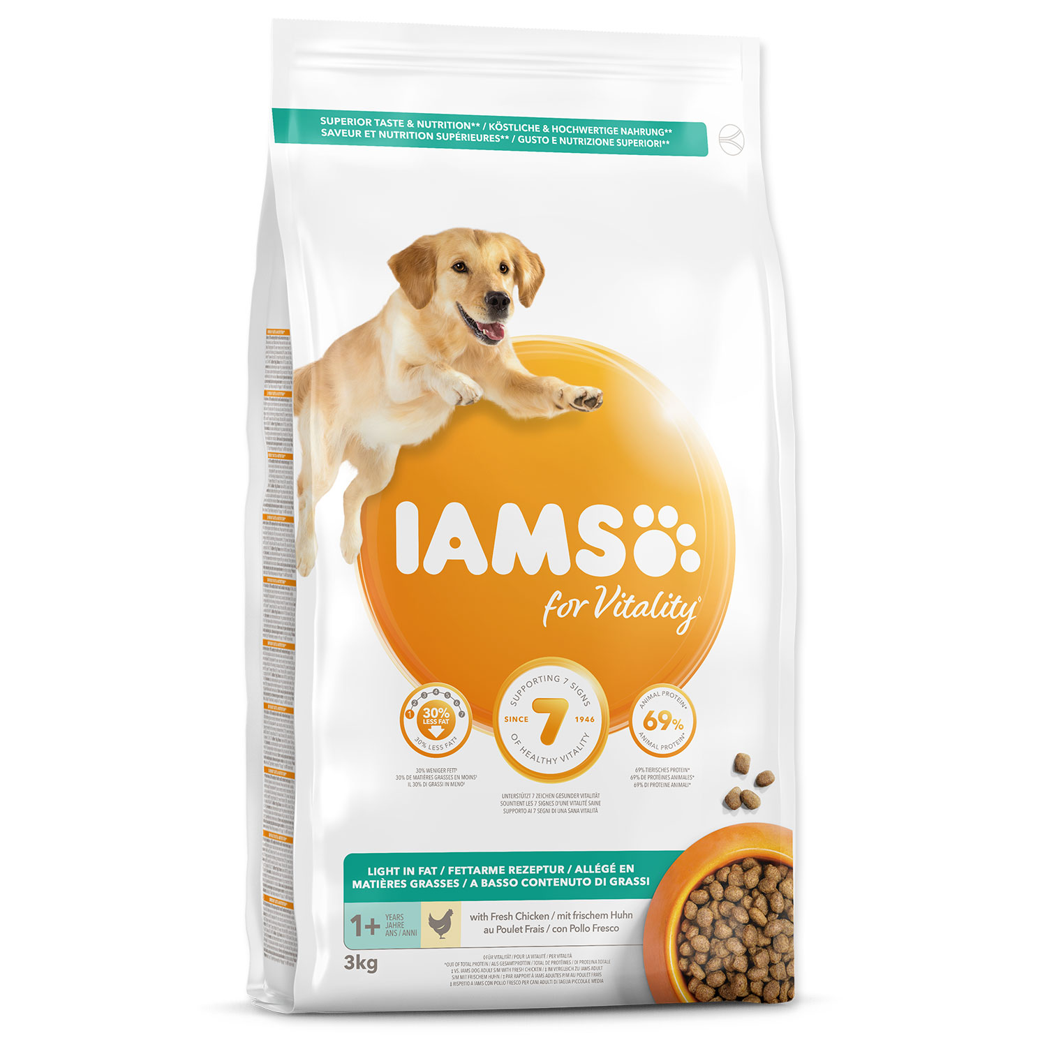 IAMS Dog Adult Weight Control Chicken, 3 kg