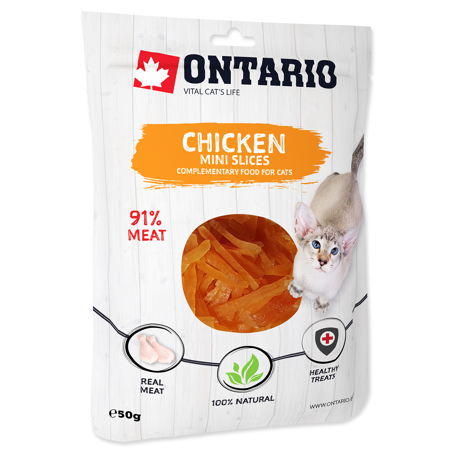 ONTARIO Mini Chicken Slices, 50 g