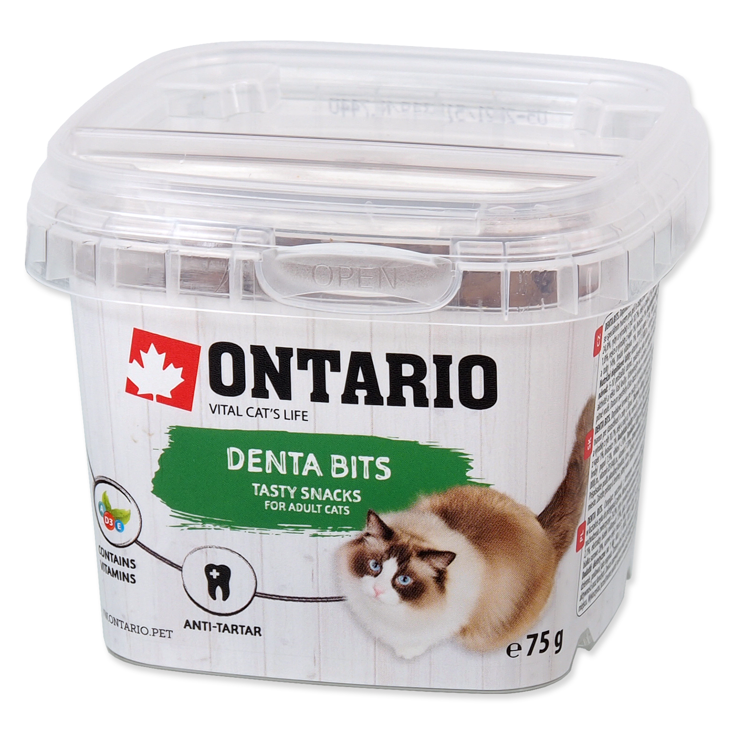 Snack ONTARIO Cat Dental Bits, 75 g