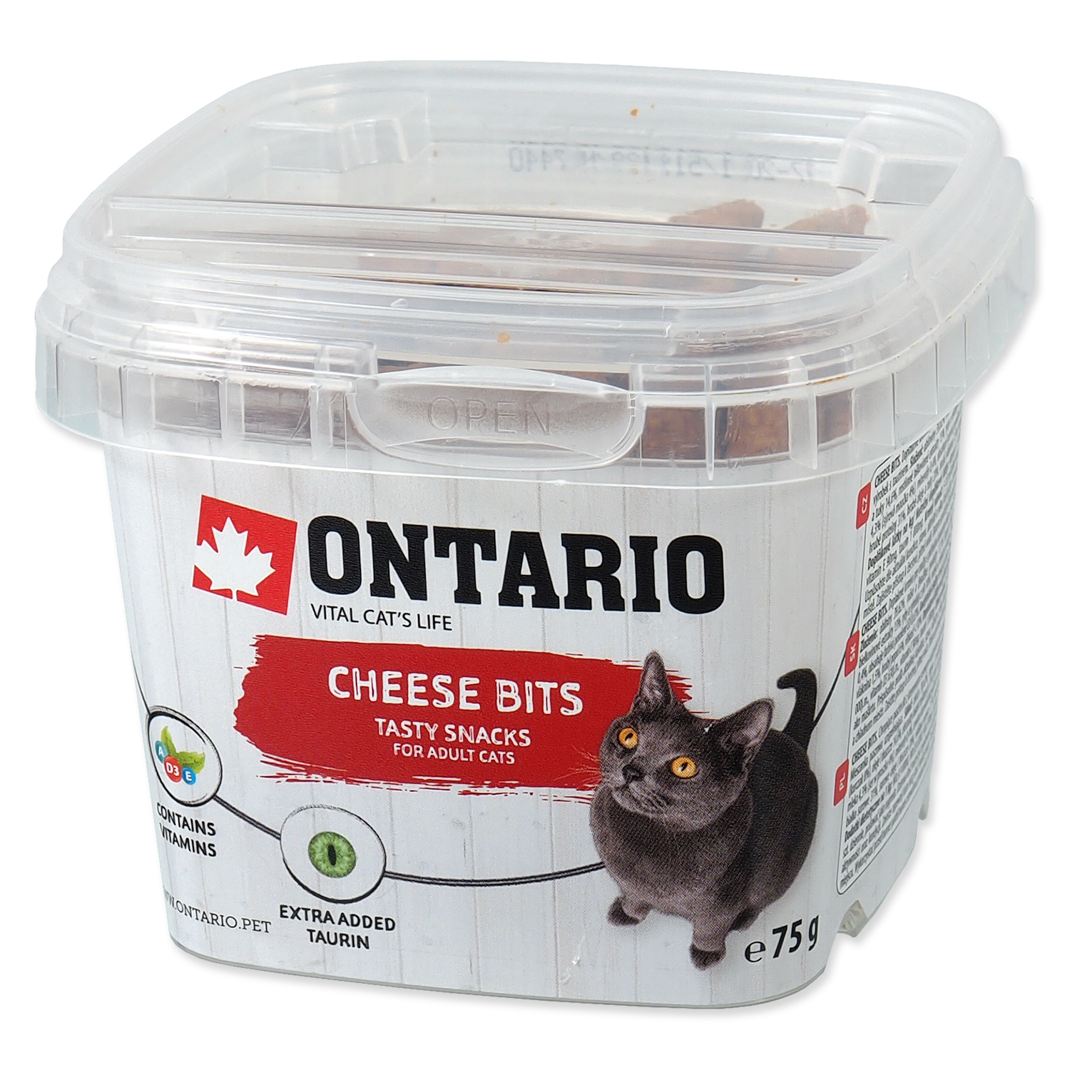 Snack ONTARIO Cat Cheese Bits, 75 g