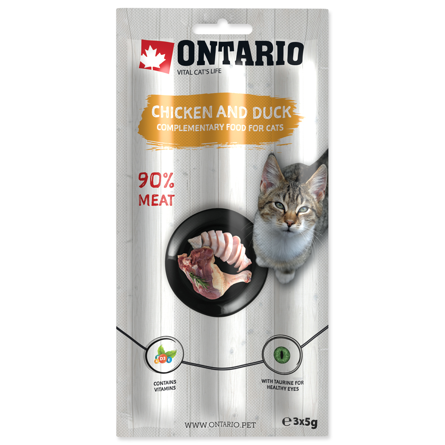 Stick ONTARIO for cats Chicken & Duck, 15 g