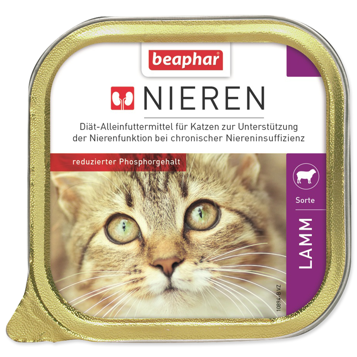 Paštika BEAPHAR Renální dieta pro kočky s jehněčím, 100 g