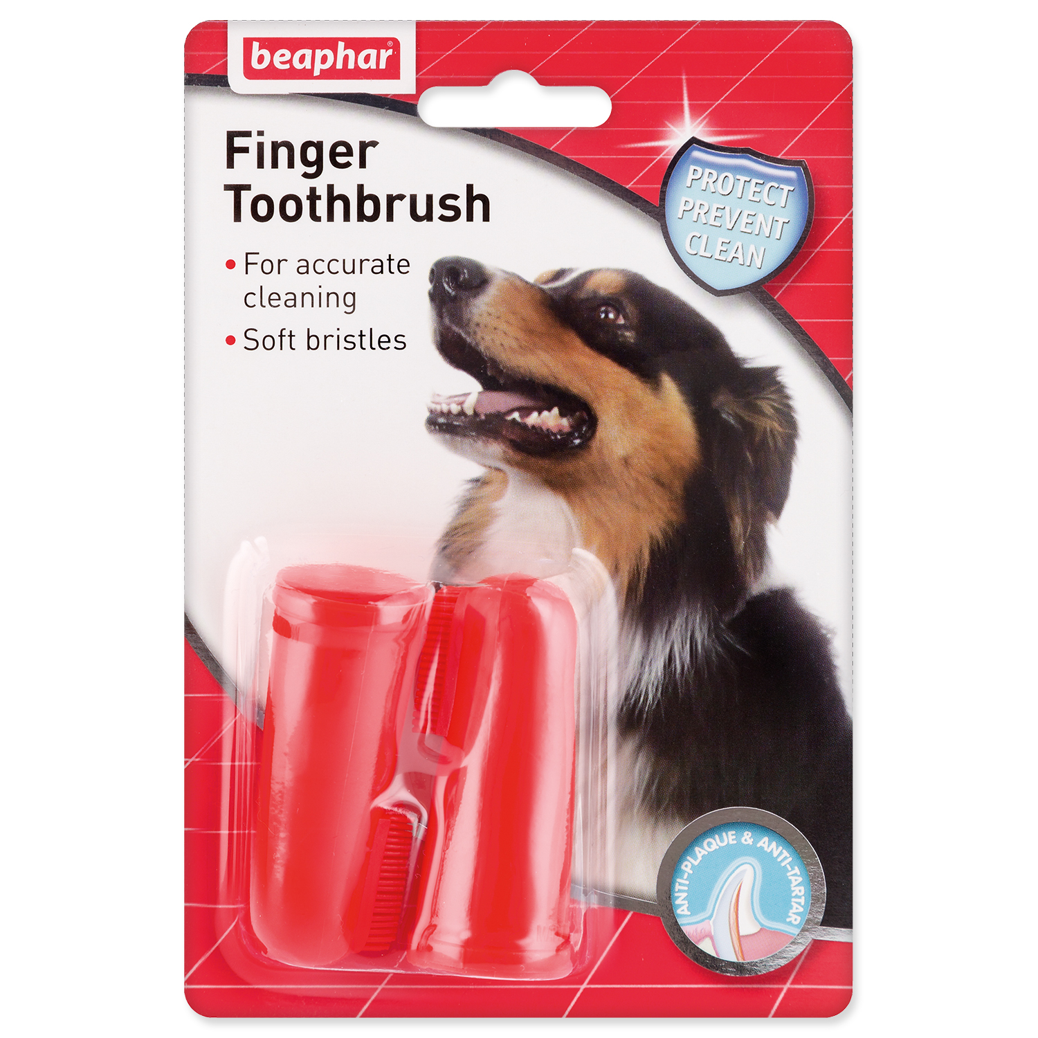 Zubní kartáčky BEAPHAR Dog-A-Dent na prst, 2 ks