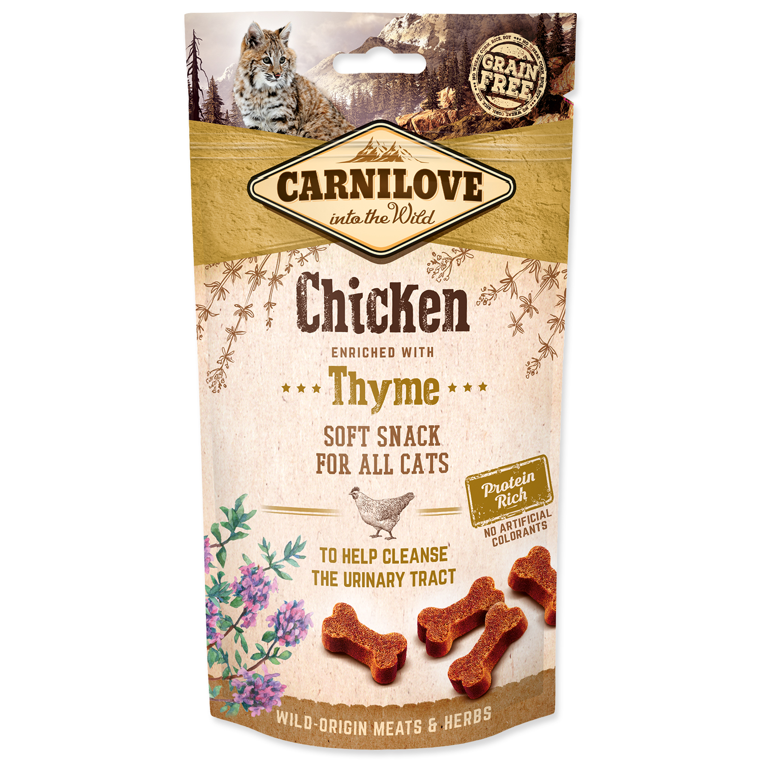 CARNILOVE Cat Semi Moist Snack Chicken enriched with Thyme