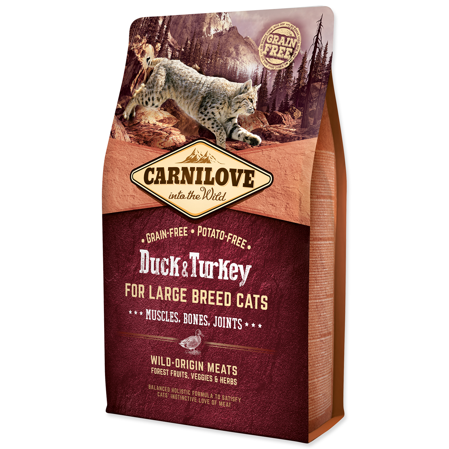 CARNILOVE Duck and Turkey Large Breed Cats Muscles, Bones, Joints 2 kg