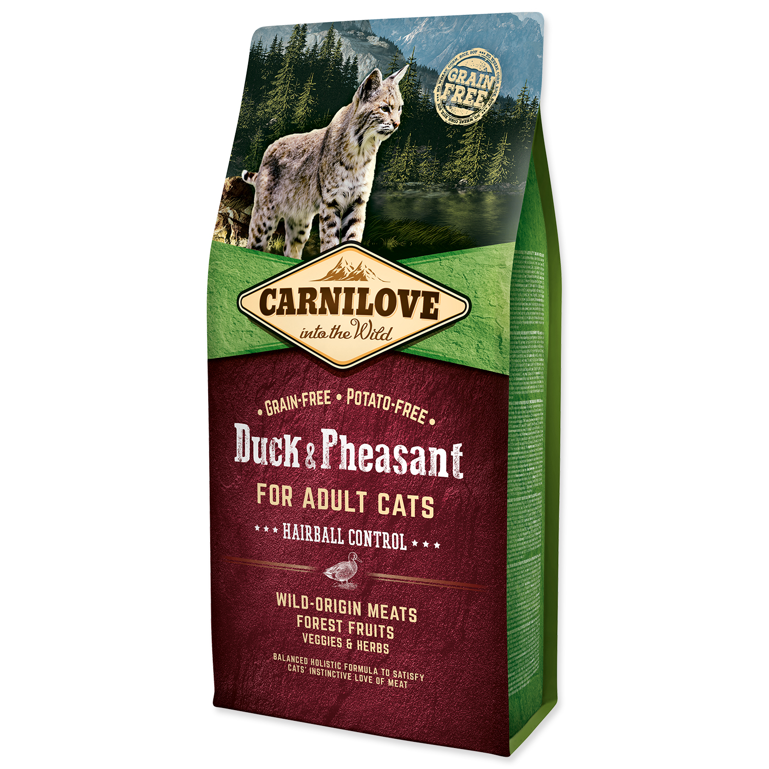 CARNILOVE Duck and Pheasant Adult Cats Hairball Control 6 kg