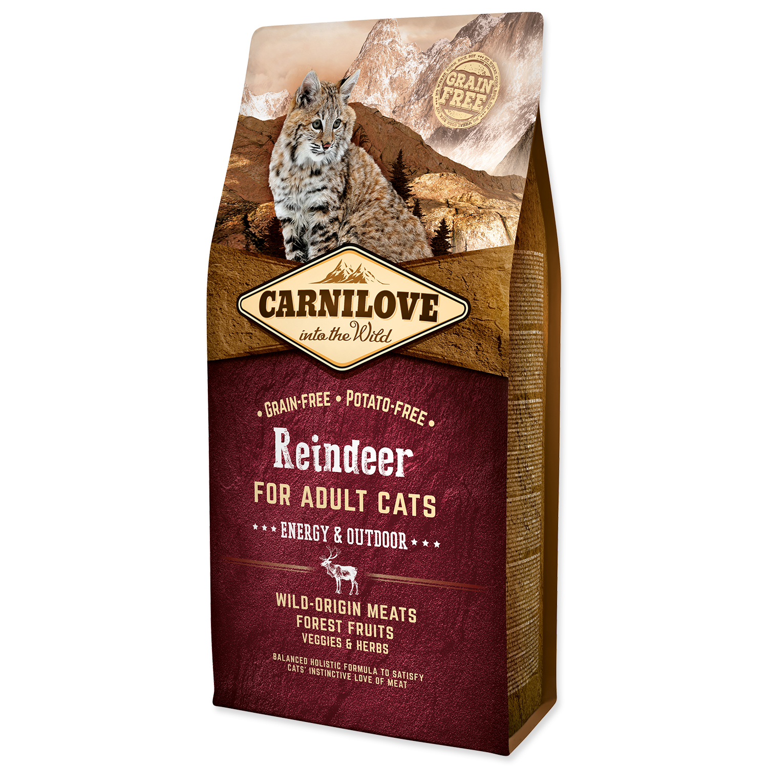 CARNILOVE Reindeer Adult Cats Energy and Outdoor 6 kg