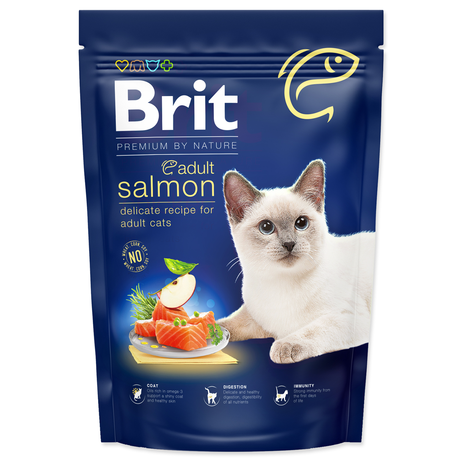 BRIT Premium by Nature Cat Adult Salmon, 800 g