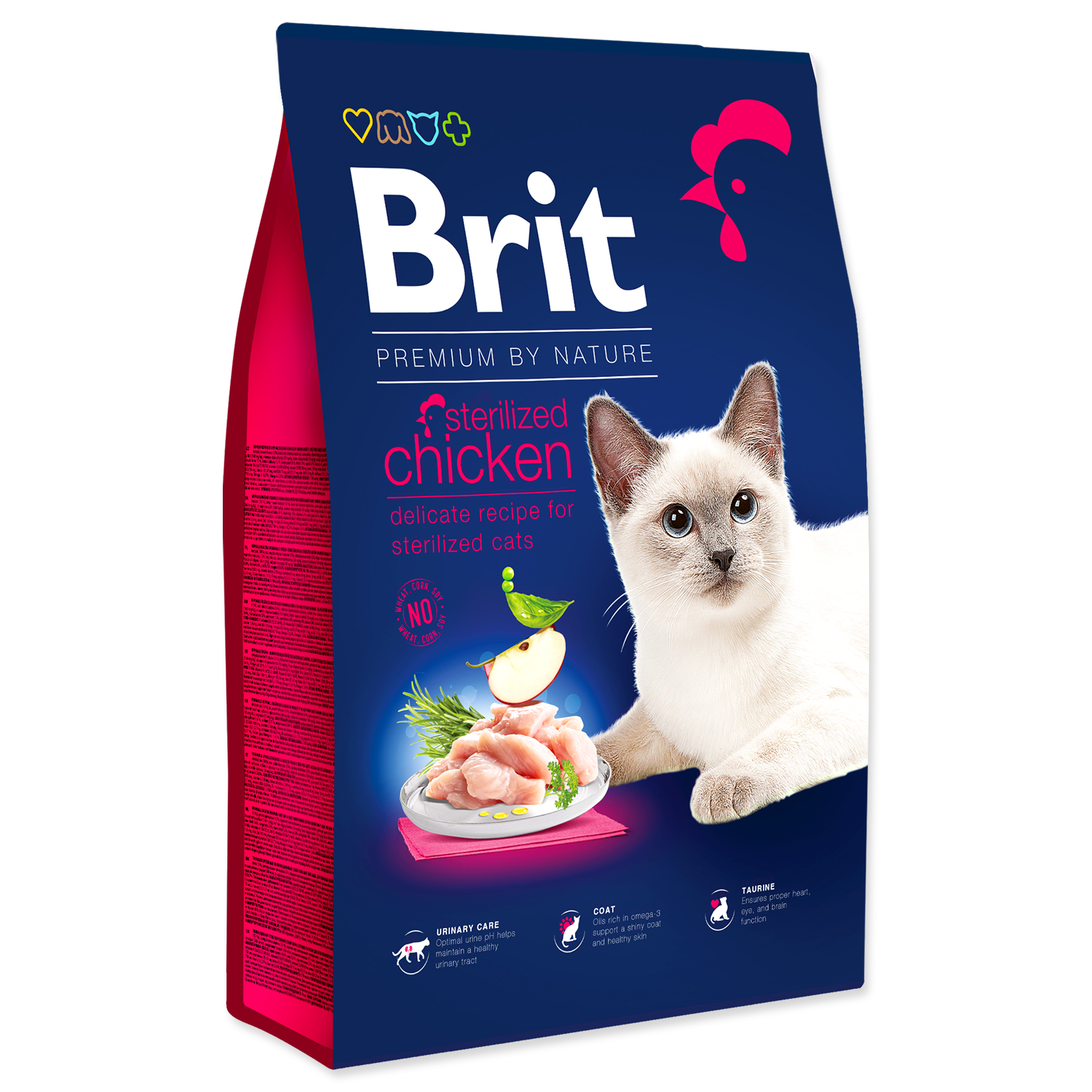 BRIT Premium by Nature Cat Sterilized Chicken, 8 kg