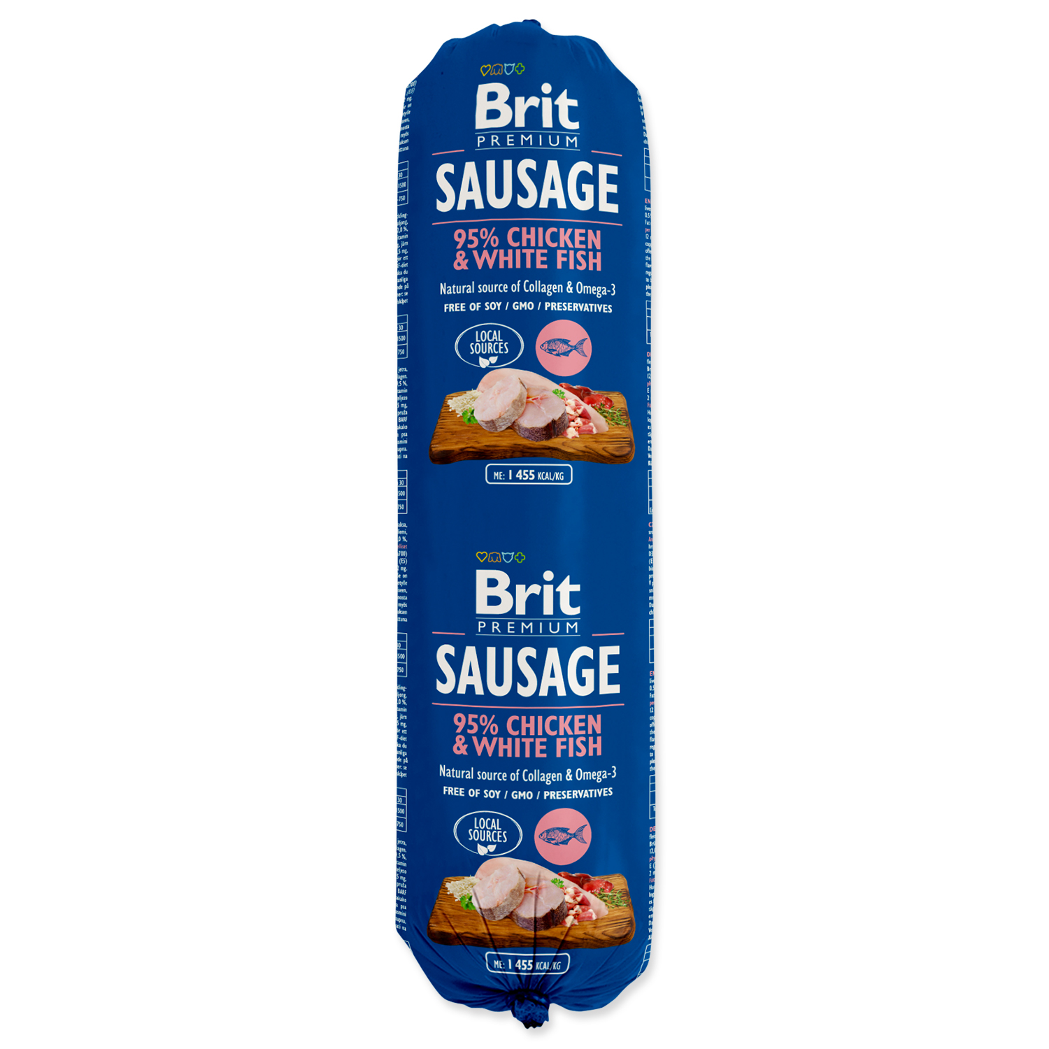 Salám BRIT Premium Dog Sausage Chicken & White fish