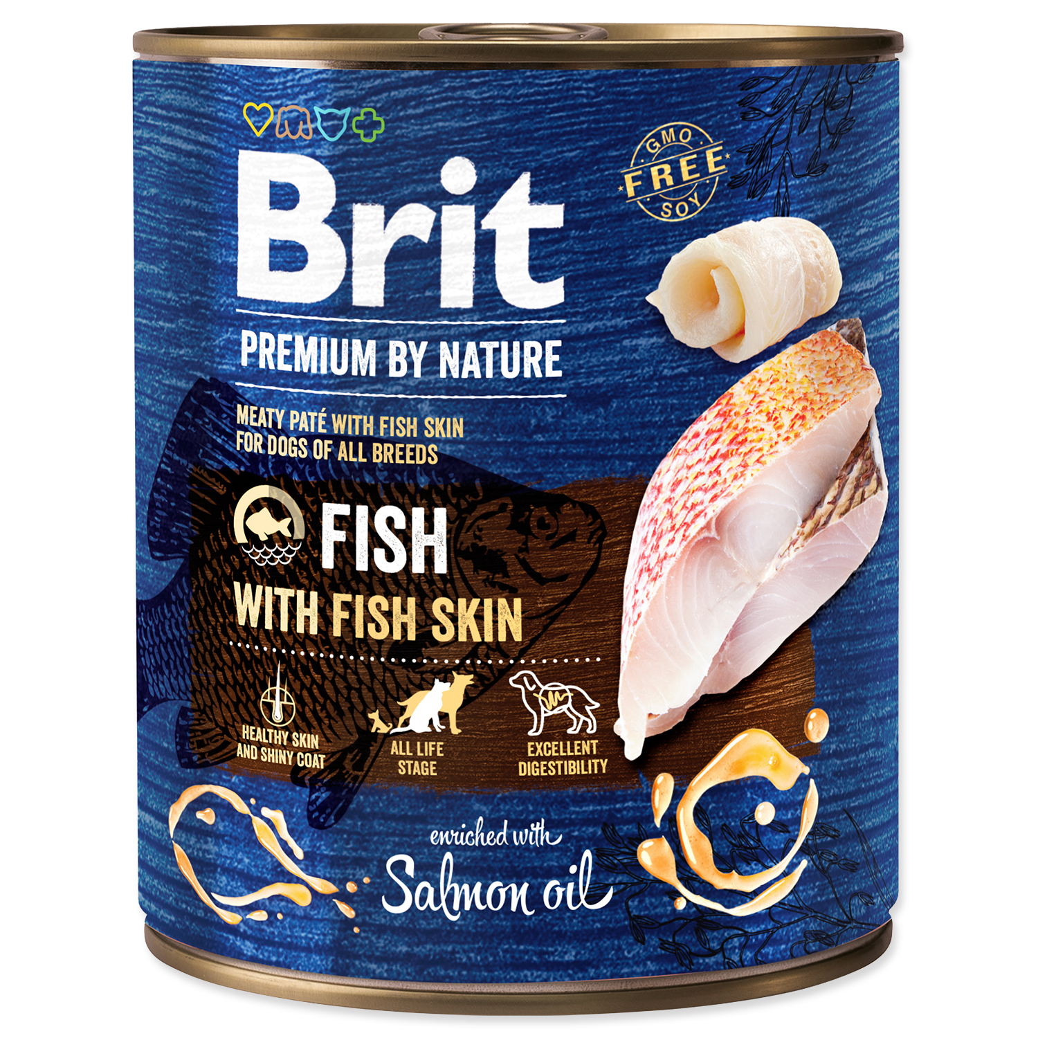 BRIT Premium by Nature Fish with Fish Skin, 800 g