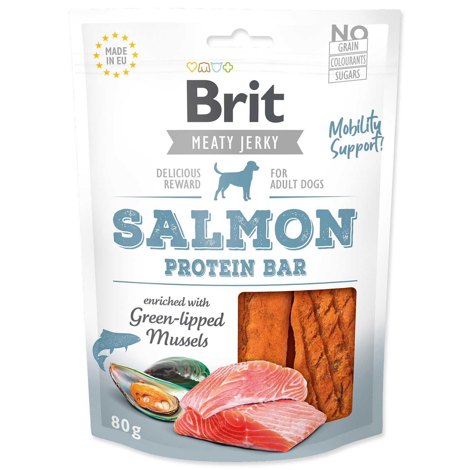 Snack BRIT Jerky Salmon Protein Bar
