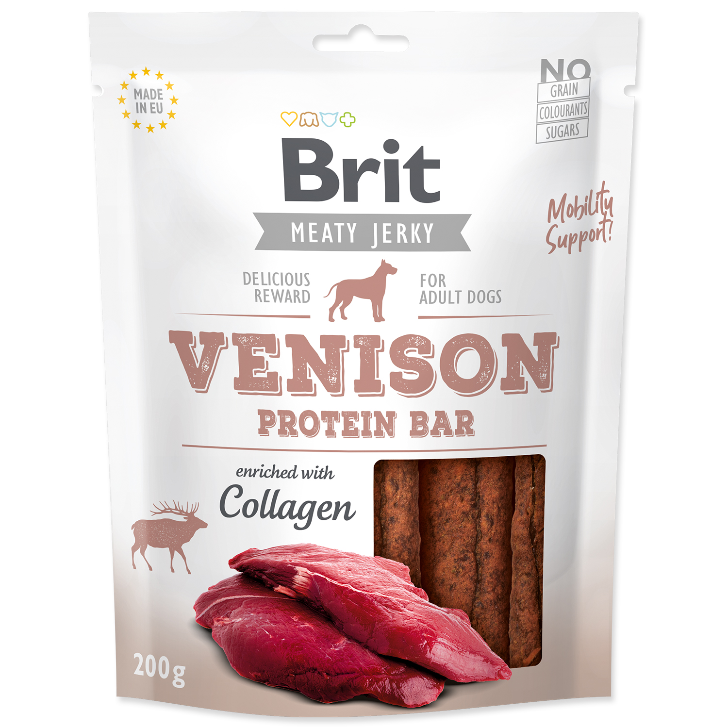 Snack BRIT Jerky Venison Protein Bar