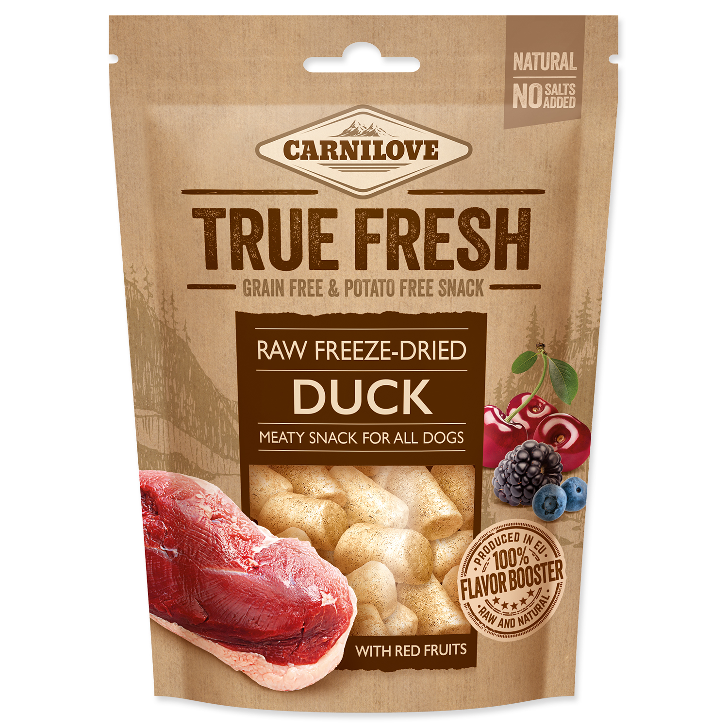 Carnilove Raw freeze-dried Duck with red fruits