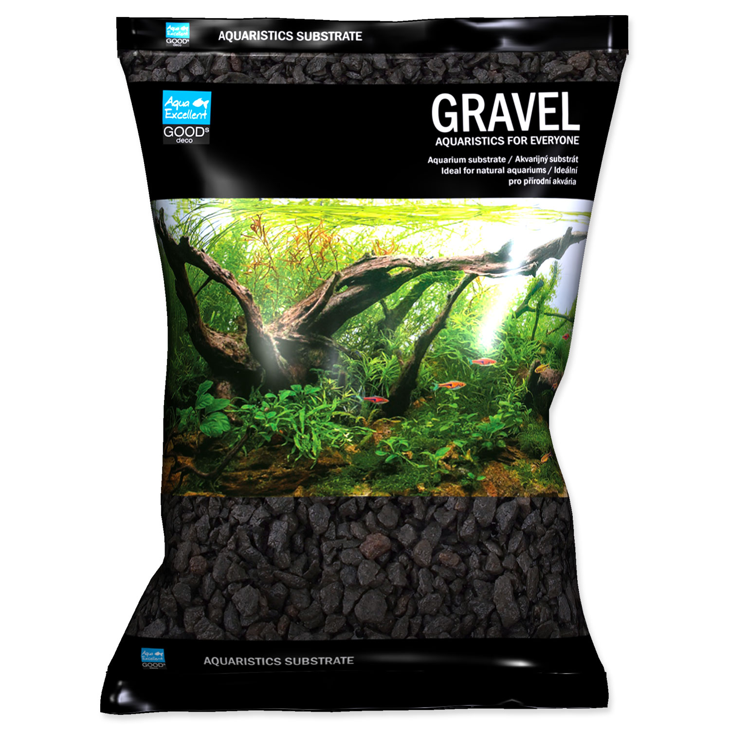 Drť AQUA EXCELLENT černá 4-8 mm (3kg)