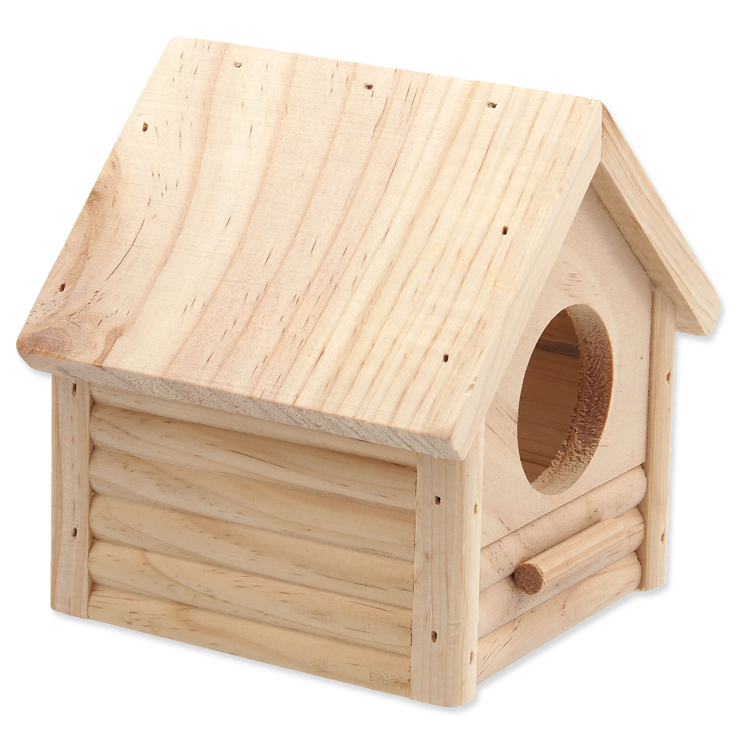 Domek SMALL ANIMALS budka dřevěný 12 x 12 x 13,5 cm (1ks)
