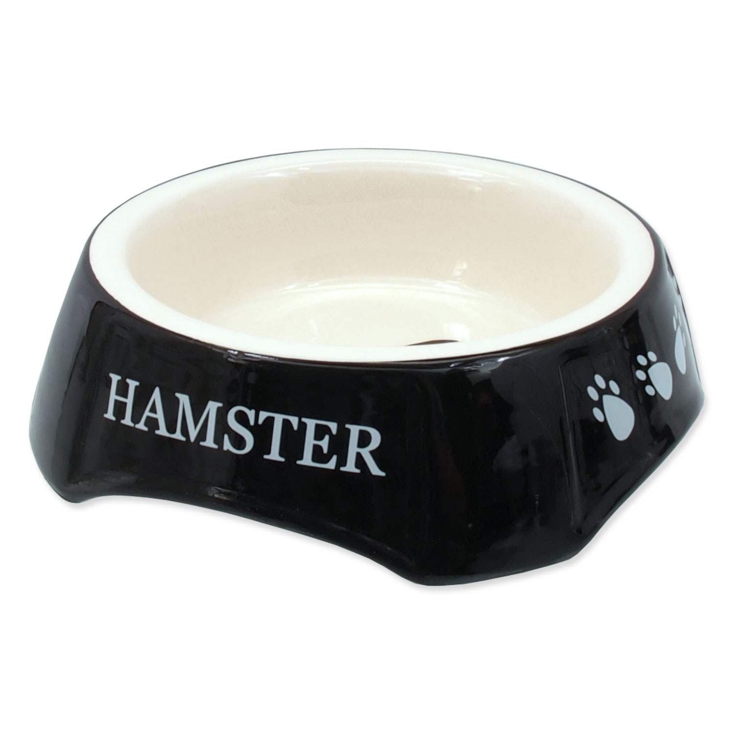 Miska SMALL ANIMALS potisk Hamster černá 13 cm 