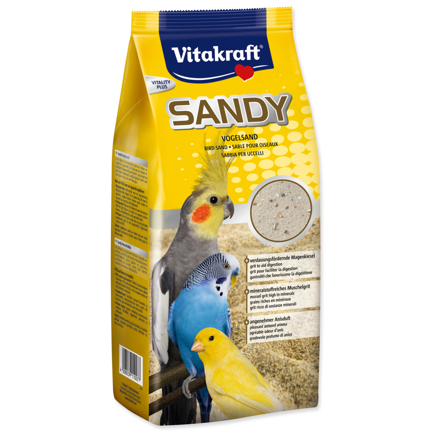 Písek VITAKRAFT Sandy pro ptáky, 2.5 kg