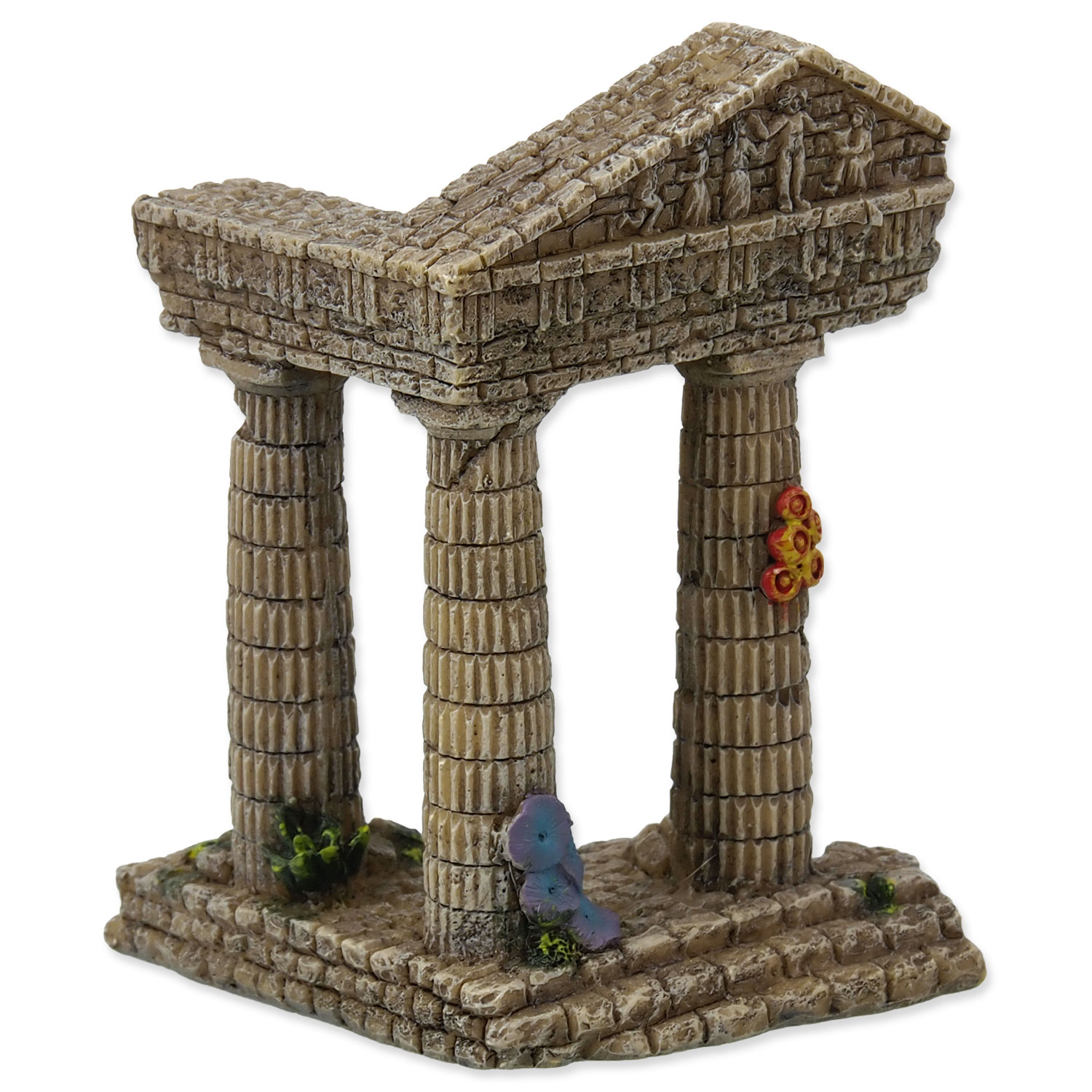 Dekorace AQUA EXCELLENT zřícenina chrámu 7,5 cm 