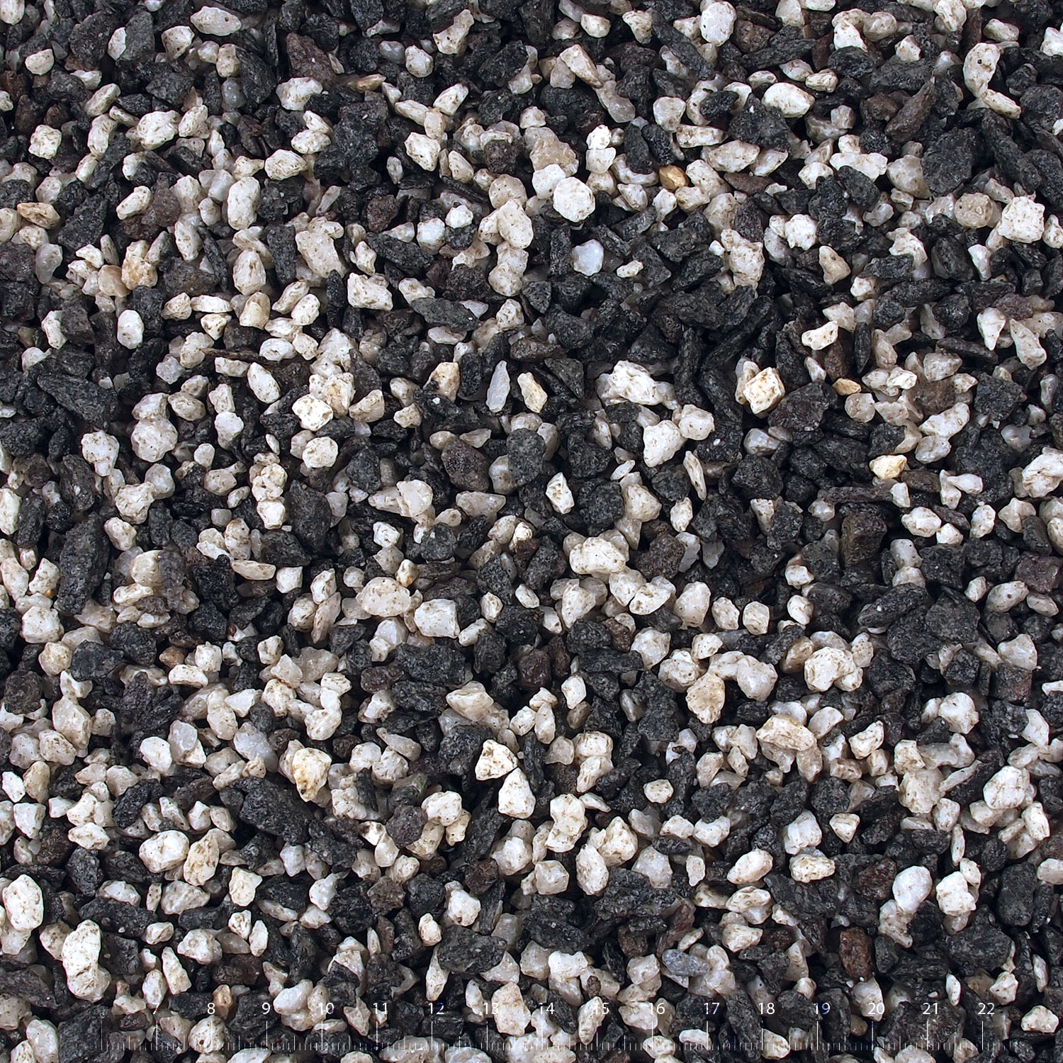 Drť AQUA EXCELLENT černá bílá 4-8 mm (8kg)