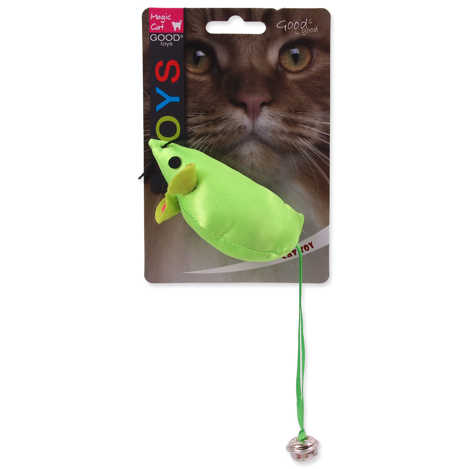 Hračka MAGIC CAT myš neonová 8,75 cm (1ks)